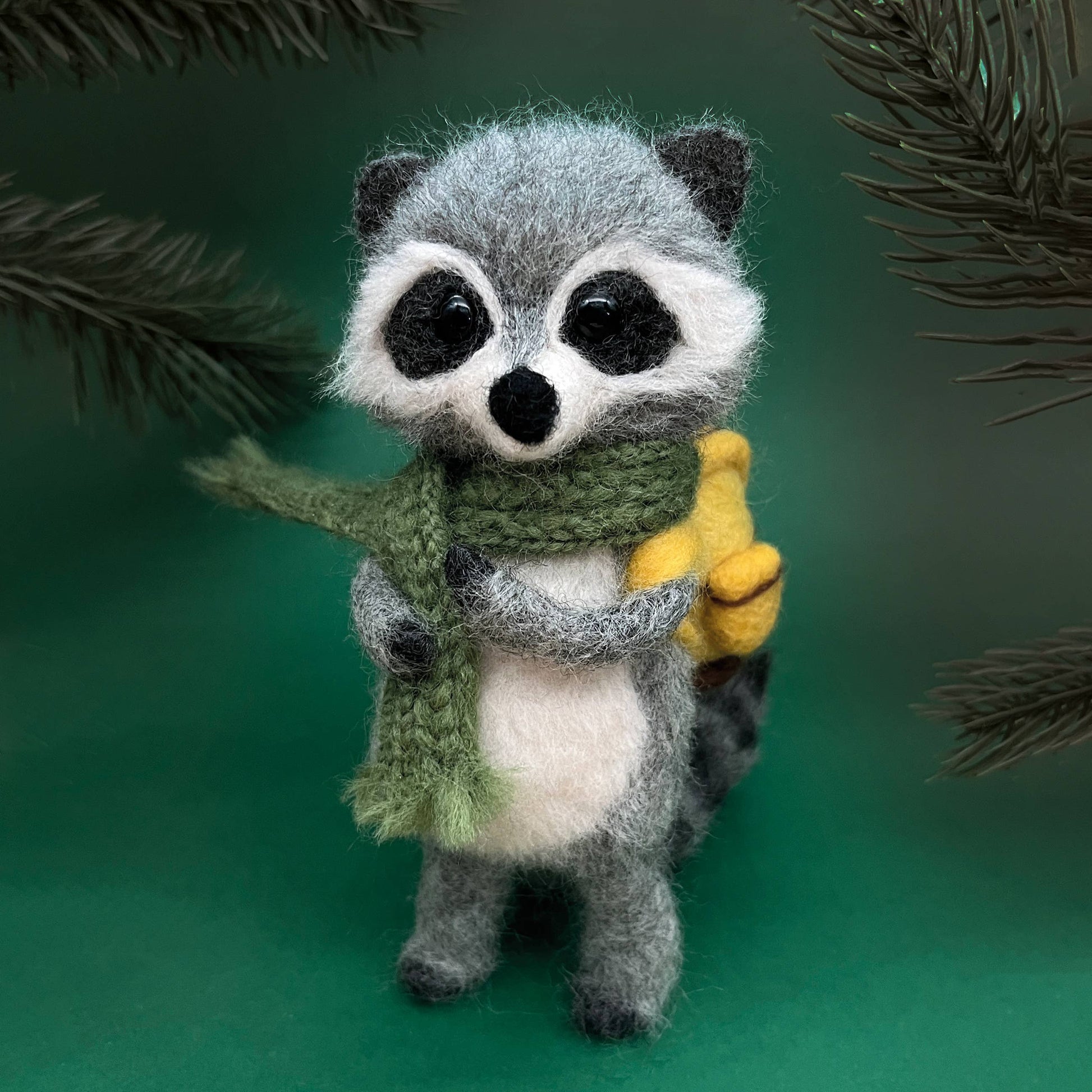 Needle Felting Kit - Raccoon