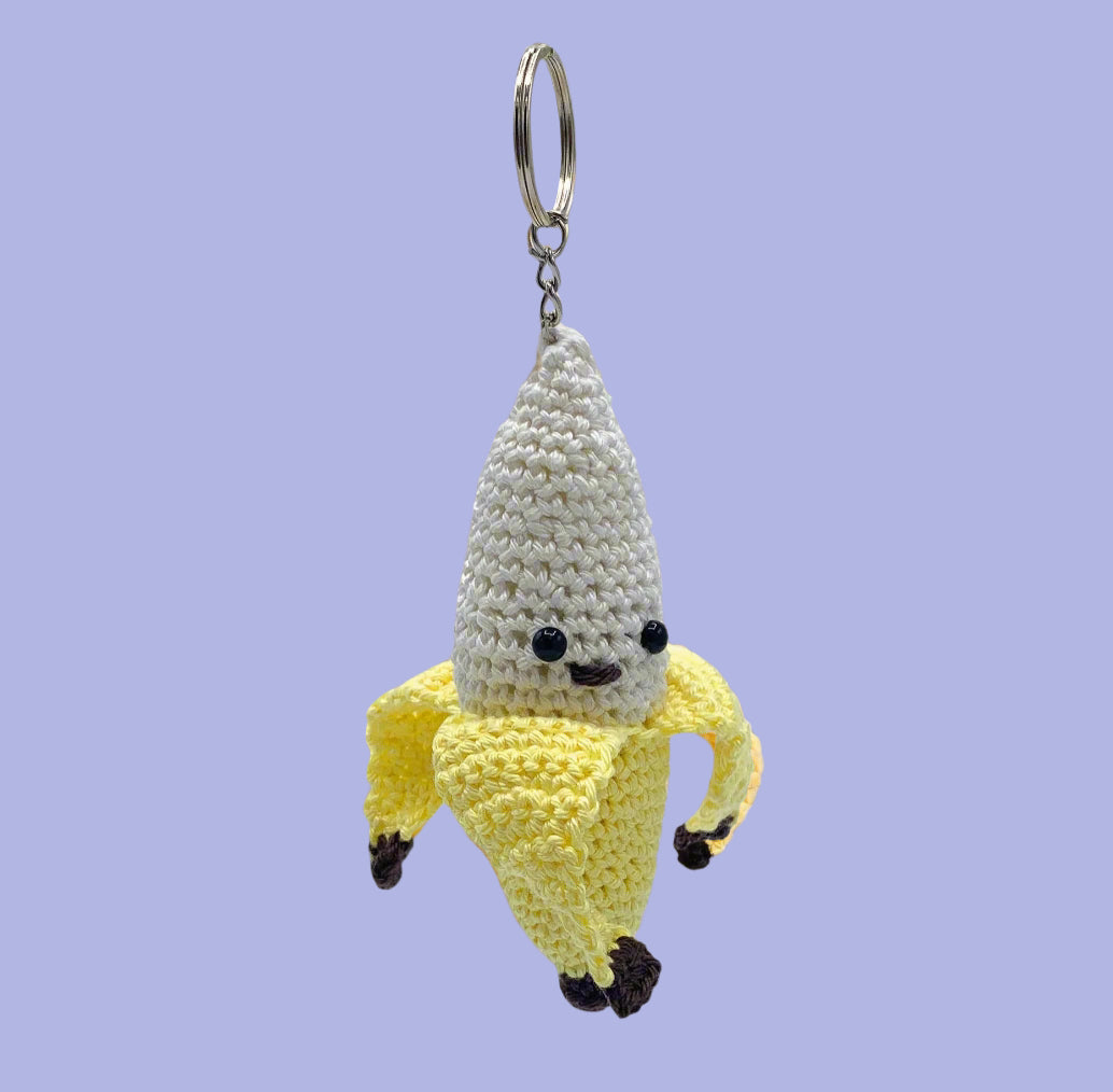 Banana Keychain DIY Crochet Kit