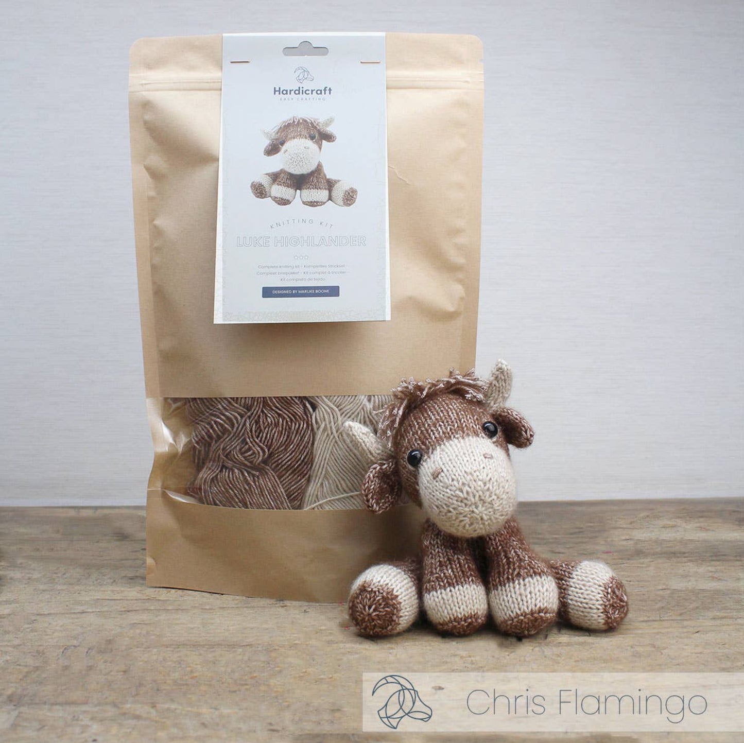 Highlander Cow DIY Knitting Kit