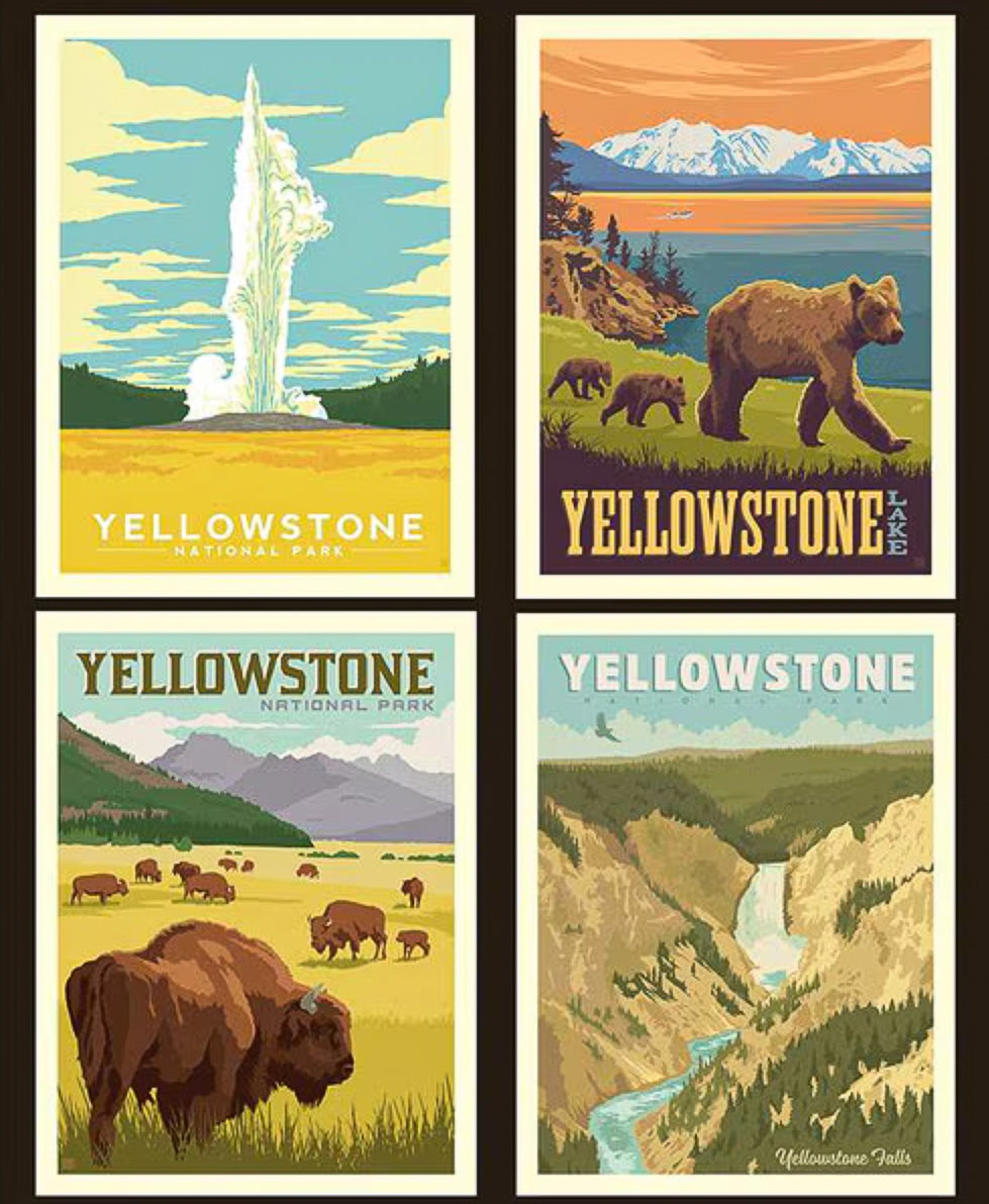 Yellowstone National Park Pillow Panel