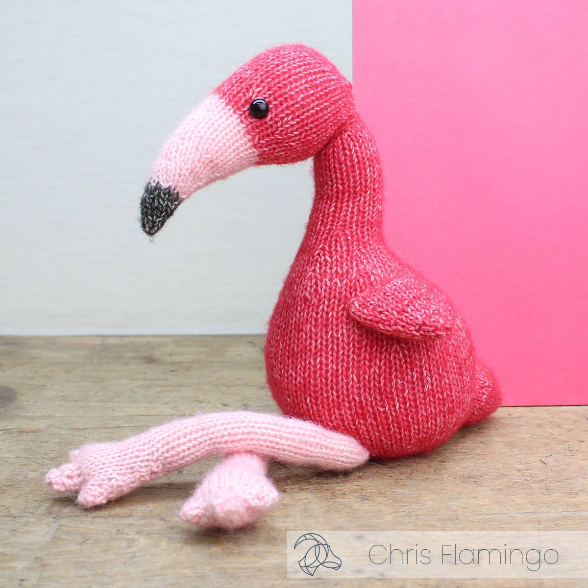 Chris the Flamingo Knitting Kit