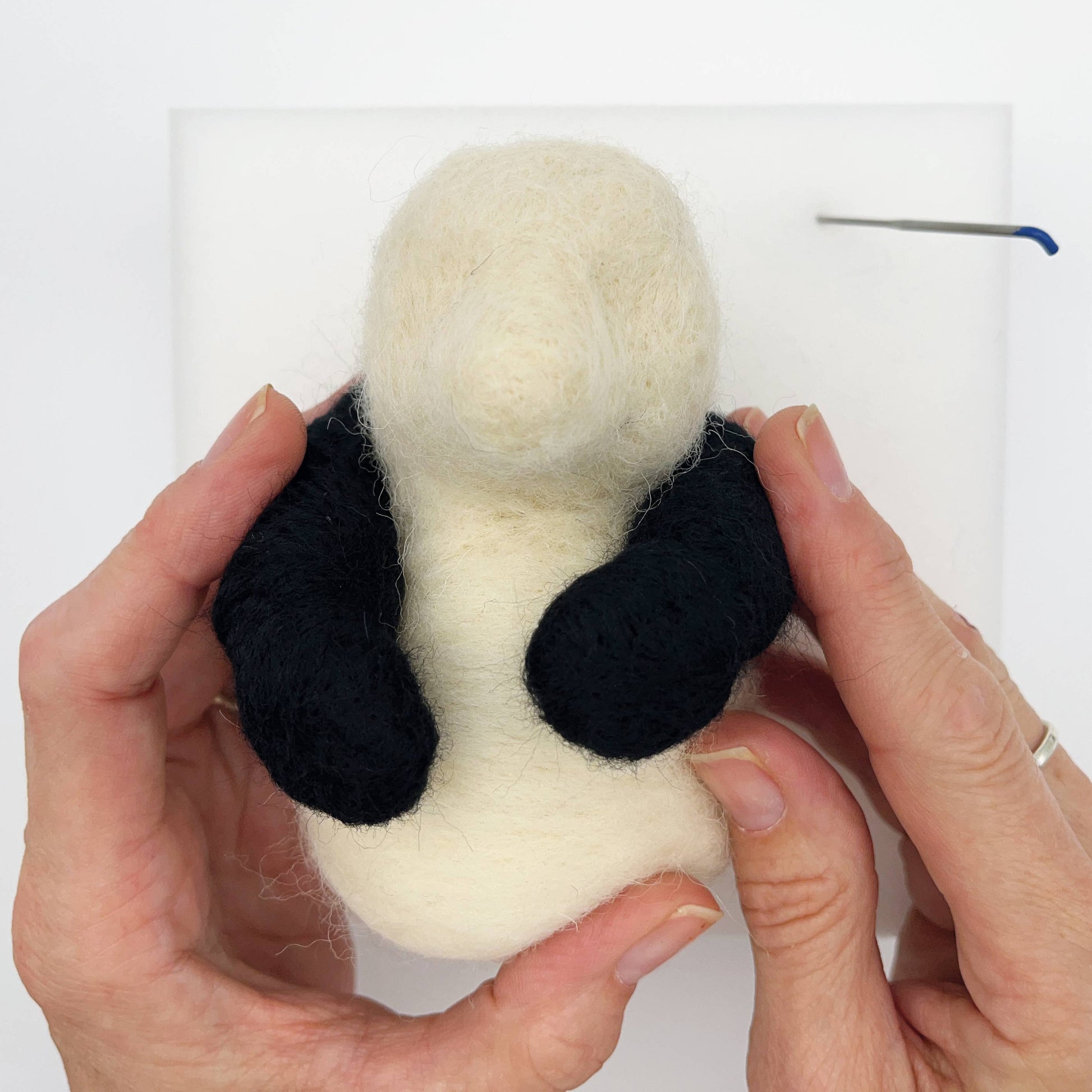 Needle Felting Kit - Panda - make your own giant panda