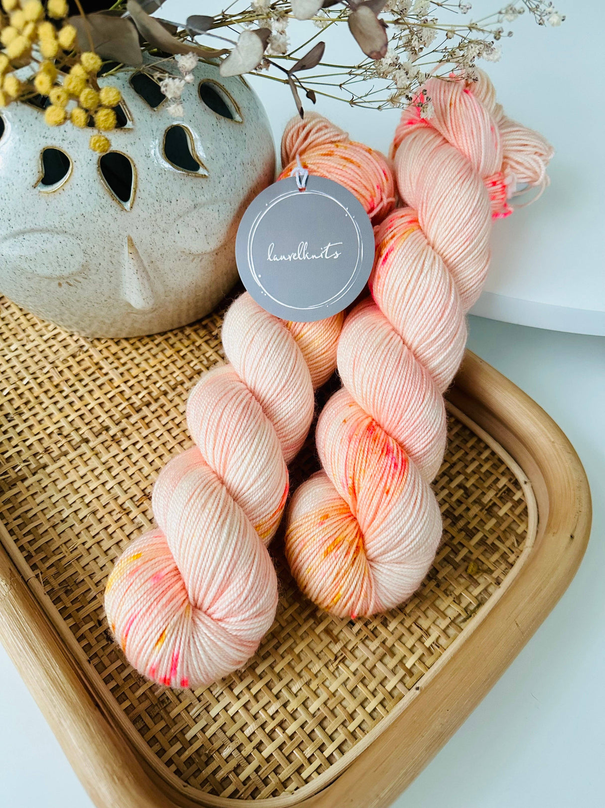 Bfl Silky Sock Yarn - Funky Marshmallow