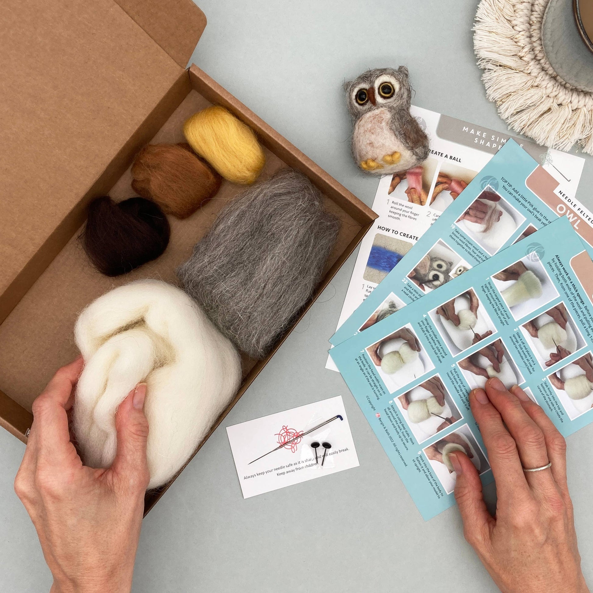 Needle Felting Kit-Owl