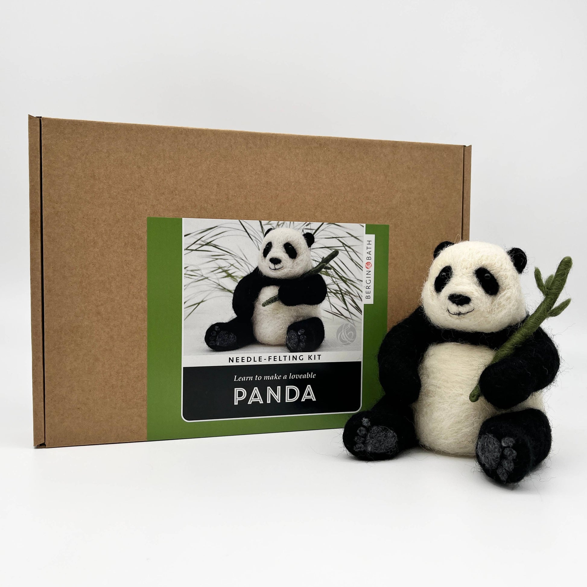Needle Felting Kit - Panda - make your own giant panda