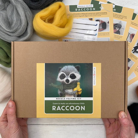 Needle Felting Kit - Raccoon