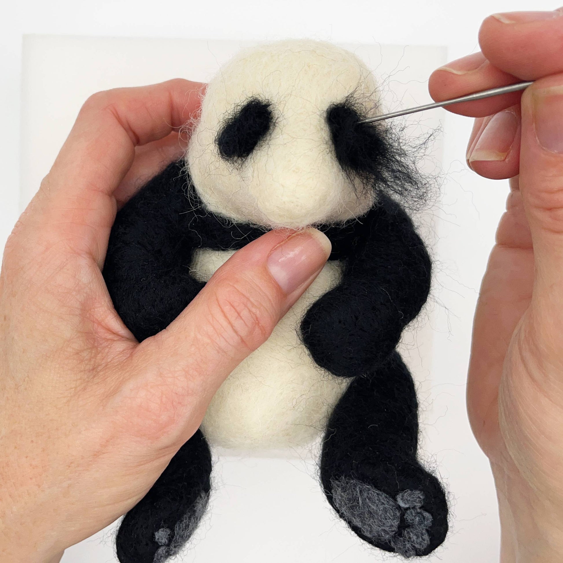 Needle Felting Kit - Panda - make your own giant panda